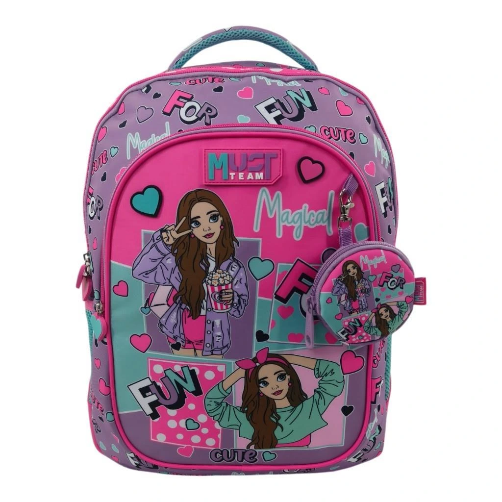 Sac à dos scolaire primaire « Team Besties » de Must à 3 compartiments