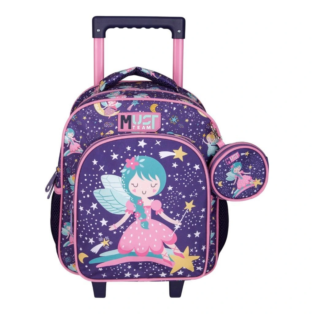 Cartable à roulettes maternelle Must Team Fairy – 2 compartiments