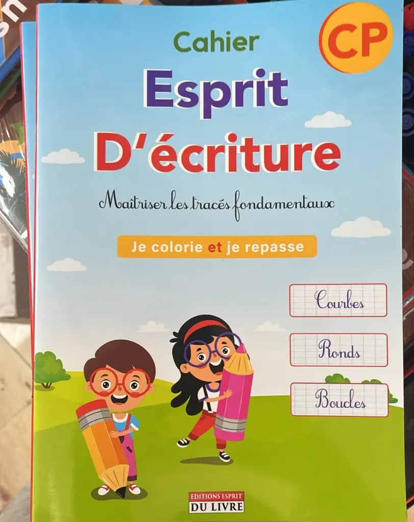 cahier esprit d'écriture cp