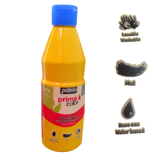 Pébéo 500ml gouache jaune