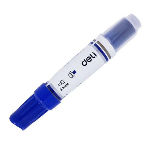 Marqueur effaçable Rechargeable Bleu DELI