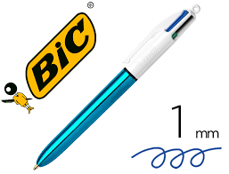Stylo à bille Bic 4 Couleur Shine