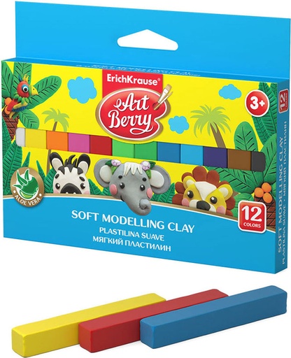SOFT MODELLING CLAY 12 COLORS Art Berry