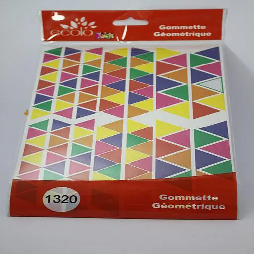 [ETS912] pochette de 12 papiers gommettes 4 motifs