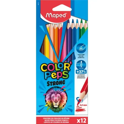crayons12 couleur STRONG Maped