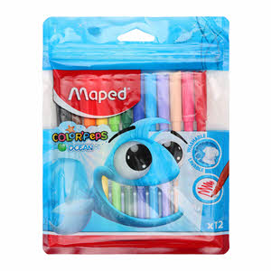 FEUTRE COLORIAGE OCEAN DE 12  MAPED