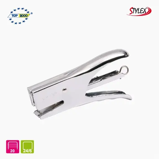 [1214] Agrafeuse à pince en métal STYLEX