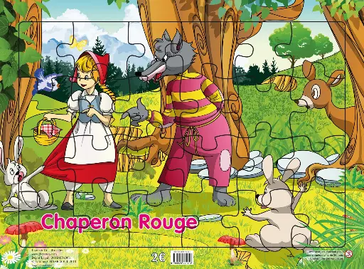 PLANCHES PUZZLES CONTES CLASSIQUES : Chaperon rouge
