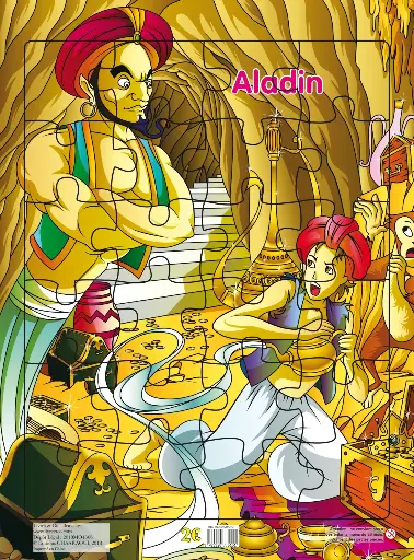PLANCHES PUZZLES CONTES CLASSIQUES : Aladin