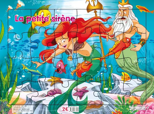 PLANCHES PUZZLES CONTES CLASSIQUES : La petite sirene