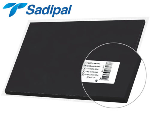 Papier Bristol 50*65 Negro  Sadipal