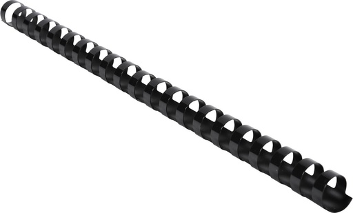 spirales en plastique noire  16 mm 100 pcs 