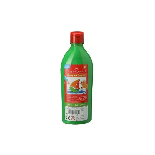 [144505] Faber-Castell Bouteille Gouache Peinture Tempera 500ml - Vert Clair