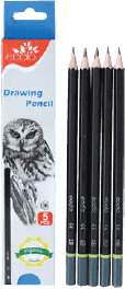 [CRNE1705] Boite 5 crayons dessin ecolo