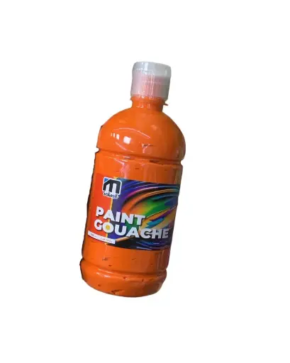 GOUACH EN BOUTEILLE DE 500 ML ORANGE M-SCHOOL